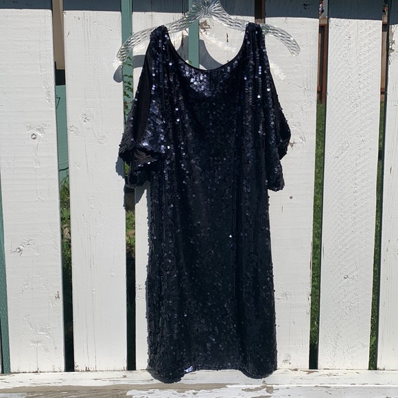 AIDAN MATTOX blue sequin dress - Picture 6 of 13